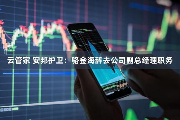 云管家 安邦护卫：骆金海辞去公司副总经理职务